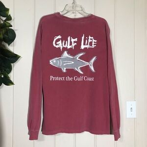 Mens Boys Gulf Life T-shirt Shirt Top
Fishing Fish Protect the Gulf Coast
Large